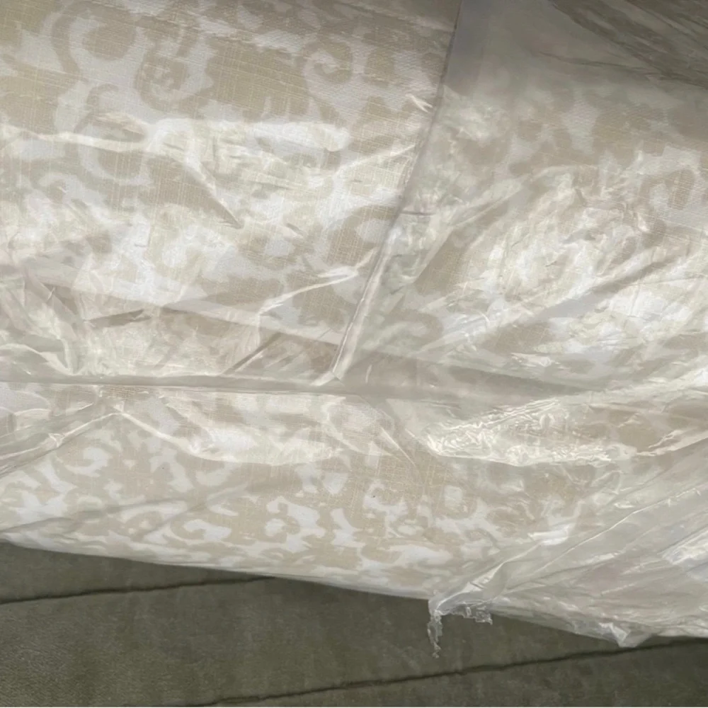 Full/Queen Decorative Border Cotton Slub Wood Block Print Quilt - Studio McGee